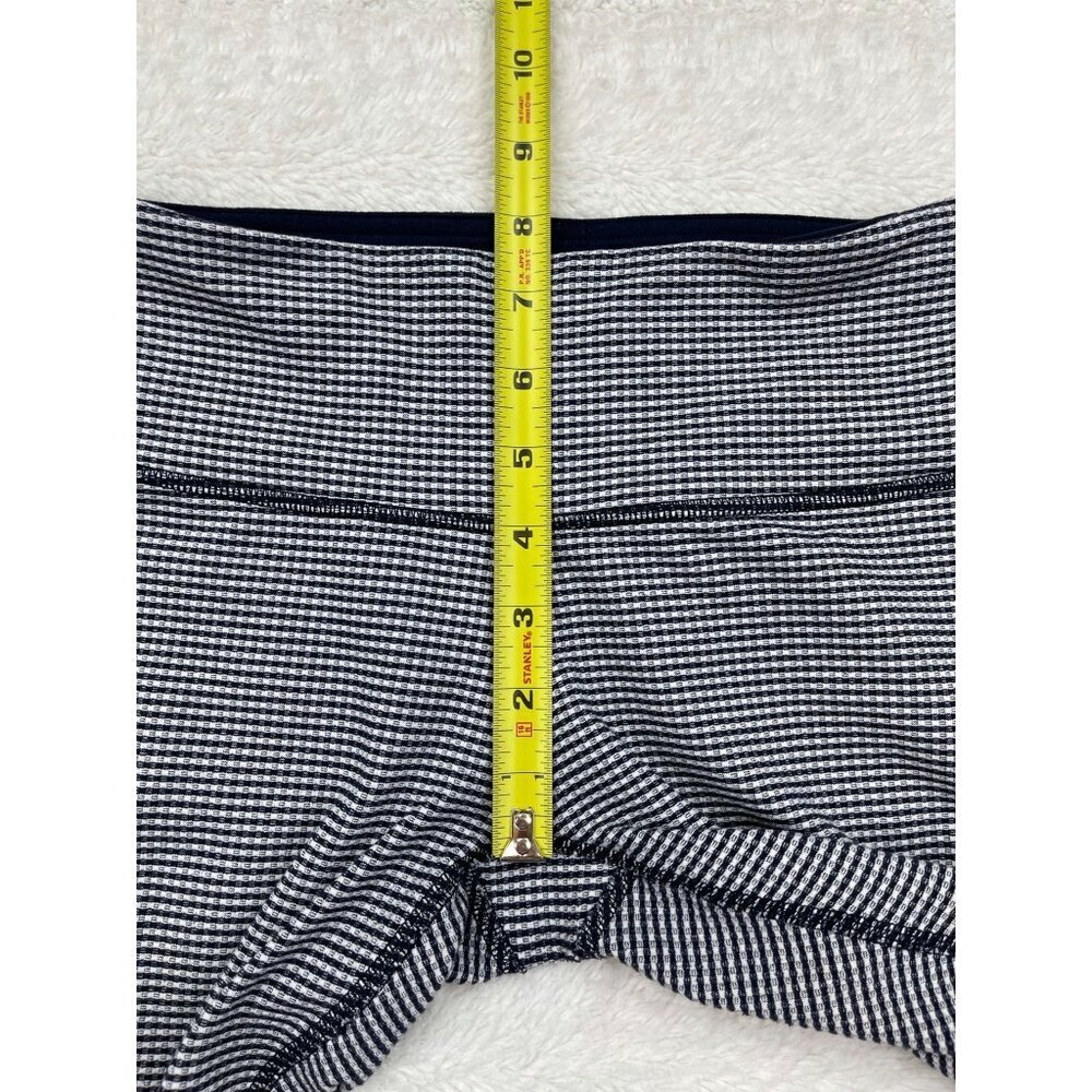 Lululemon Crop Leggings 4 Gingham Wunder Under Black White Mid-Rise - Picture 6 of 7